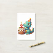 Post-it® 2e anniversaire de Dino (Sur un bureau)