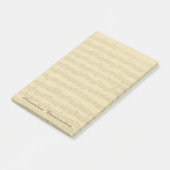 Post-it® 2ème nom de coutume de manuscrit de musique de (Incliné)