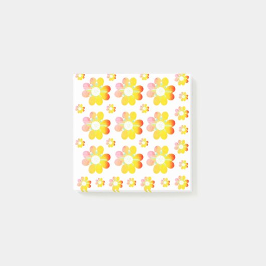 Post-it® 30 Fleur orange (Devant)