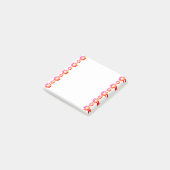 Post-it® 30 Fleur rouge orange (Incliné)