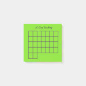 Post-it® 30 jours Tracker Green Sticky Notes (Devant)