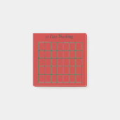 Post-it® 35 Day Tracking Red Sticky Note (Devant)