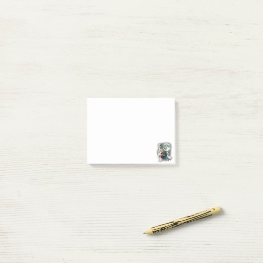 Post-it® 3 Canards Hurle À La Lune Drôle Bizarre Maudit Can (Sur un bureau)