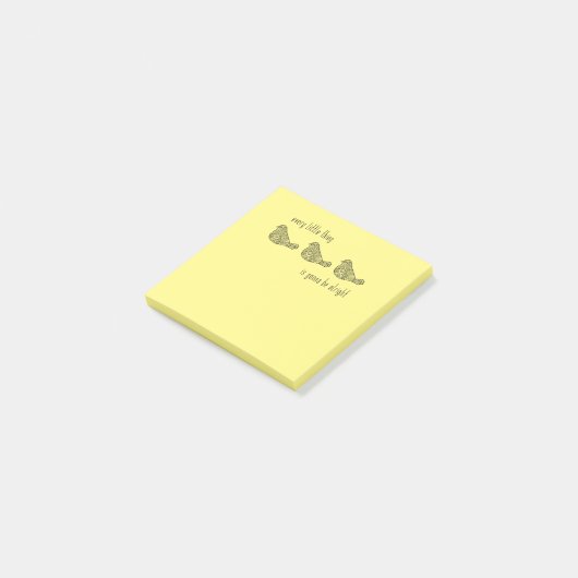 Post-it® 3 Petits oiseaux Notes post-it (Incliné)