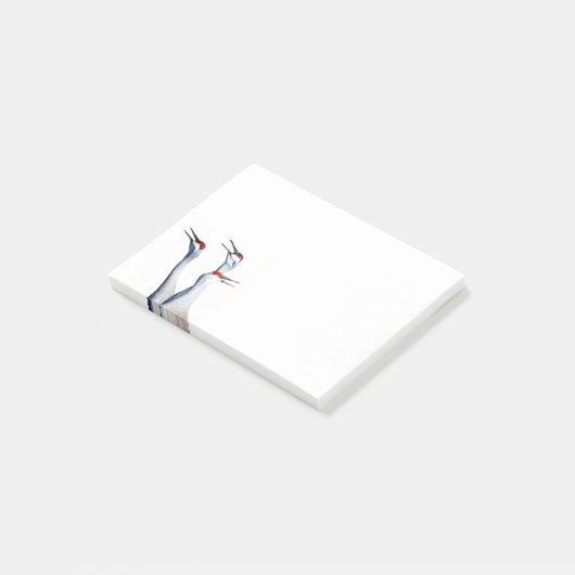 Post-it® 3 Sandhill Cranes Photo 4x3 Notes (Incliné)