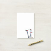 Post-it® 3 Sandhill Cranes Photo 4x6 Notes (Sur un bureau)