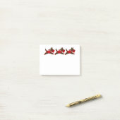 Post-it® 3 Scotties de plaid personnalisent (Sur un bureau)