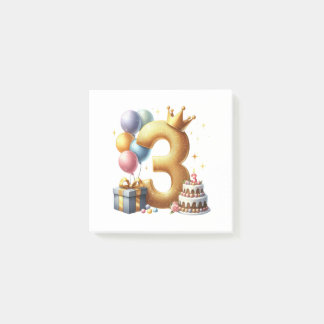 Post-it® 3ème anniversaire en or