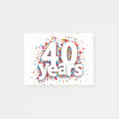 Post-it® 40e Anniversaire Né 1980 Edition Limitée Dons 40e (Devant)