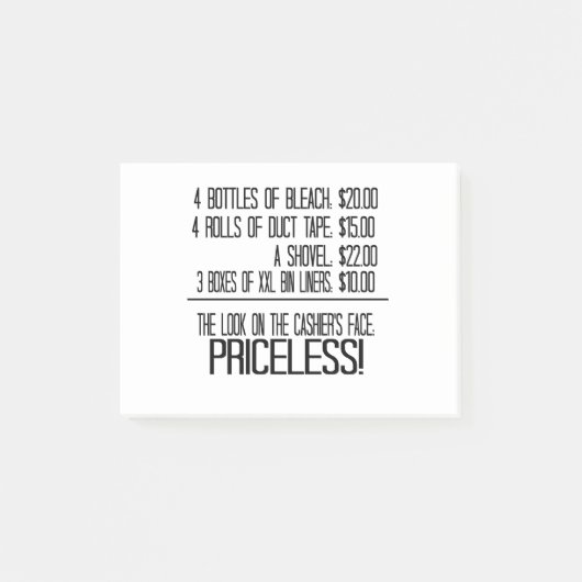 Post-it® 4 Bouteilles De Bleach : 20,00 $ 4 Rouleaux De Ban (Devant)