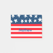 Post-it® 4 juillet jour de l'indépendance ajouter nom texte (Devant)