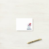 Post-it® 4 juillet lapin avec les Etats-Unis Drapeau lunett (Sur un bureau)