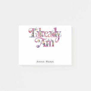 Post-it® *~* 4 Manifest AP85 Gratitude florale DÉJÀ AM