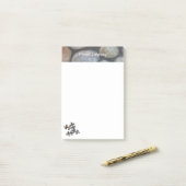 Post-it® 4 Tone de la Terre Pièces Rivière Rocher Bordure s (Sur un bureau)