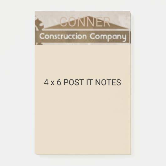 Post-it® 4 x 6 messages personnalisés (Devant)