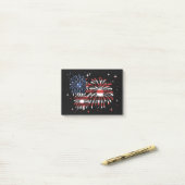 Post-it® 4th Of July USA Fireworks (Sur un bureau)