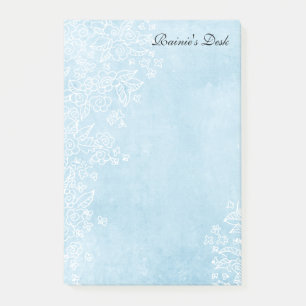 Post-it® 4x6 bleu" notes de post-it