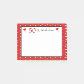 Post-it® 50 et points fabuleux frontière 50e anniversaire a (Devant)