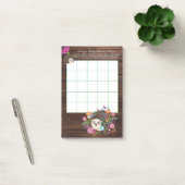 Post-it® 50 x Feuilles de Jeu BINGO pour bébé - Hérisson (Bureau)