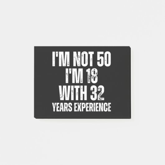 Post-it® 50E Anniversaire Drôle (Devant)