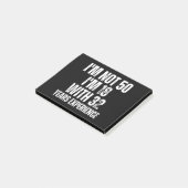 Post-it® 50E Anniversaire Drôle (Incliné)