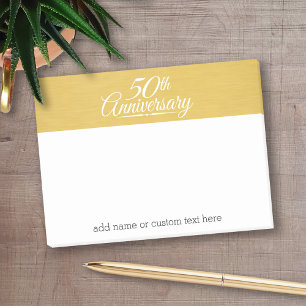 Post-it® 50e anniversaire du Mariage Golden personnalisé