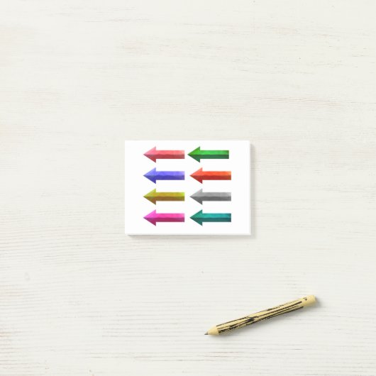 Post-it® 5424Flèches colorées (Sur un bureau)