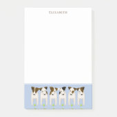 Post-it® 6 Jack Russell Terriers lancer ma balle (Devant)