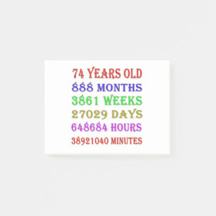 Post-it® 74e anniversaire Jalons