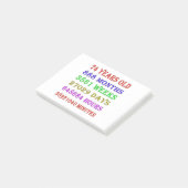 Post-it® 74e anniversaire Jalons (Incliné)