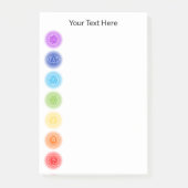 Post-it® 7 Symboles Chakra (Devant)