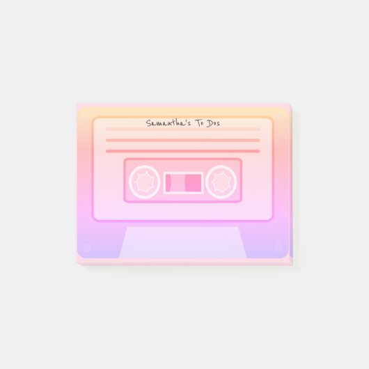 Post-it® 90's Vaporwave Aesthétique Planner Personnalisé À (Devant)