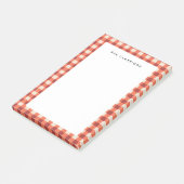 Post-it® À damiers rouge personnalisé (Incliné)