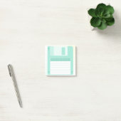 Post-it® À disque souple turquoise en pastel mignon (Bureau)