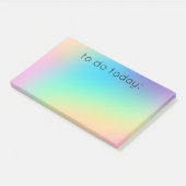 Post-it® "À Faire Aujourd'Hui" Doux Prismatic Arc-en-ciel (Incliné)