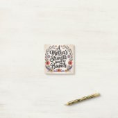 Post-it® A Mother's Strength Knows No Bounds (Sur un bureau)
