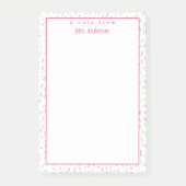 Post-it® A Note de - Nom de l'enseignant personnalisé - Jot (Devant)