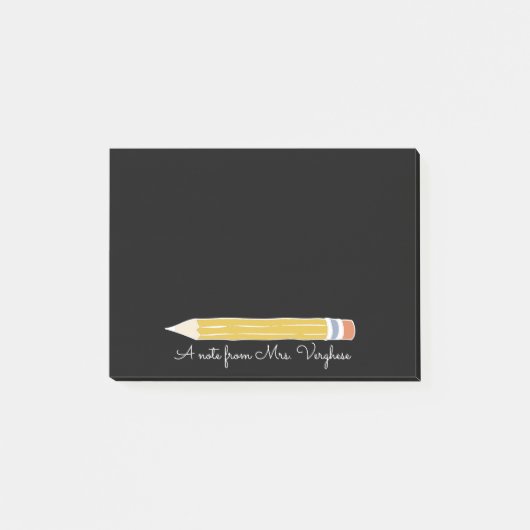 Post-it® A Note From Teacher Pencil Cute Classroom Reminde (Devant)
