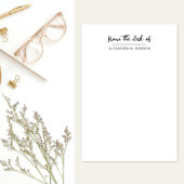 Post-it® À Partir Du Bureau De Simple Nom De Script Personn