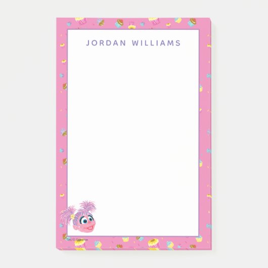 Post-it® Abby Cadabby Cupcake Motif du Parti (Devant)
