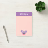 Post-it® Abby Cadabby | Face de fleurs | Ajouter Votre Nom (Bureau)