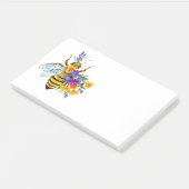 Post-it® Abeille à fleurs avec plantes sauvages (Incliné)