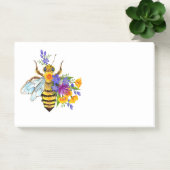 Post-it® Abeille à fleurs avec plantes sauvages (Bureau)