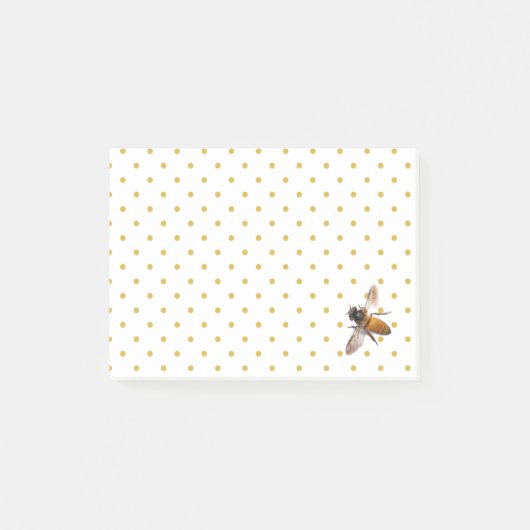Post-it® Abeille de miel et points de polka (Devant)