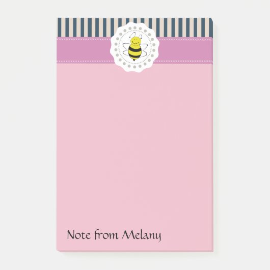 Post-it® Abeille moderne mignonne tendance (Devant)