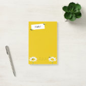 Post-it® Abeille sur les notes de post-it en fleurs - Arriè (Bureau)
