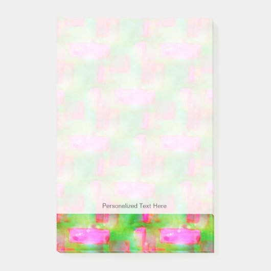 Post-it® Abrégé sur lumière du soleil peint jaune, rose (Devant)