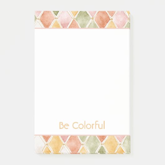 Post-it® Abricot Orange Vert Jaune Blush  (Devant)