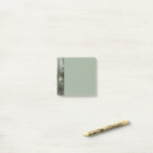 Post-it® Abstract Olive Sage Green Gray Fractal Art Fantasy (Sur un bureau)