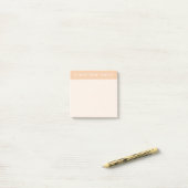Post-it® Abstract Sketchy Lines Personalized | Peach Puff (Sur un bureau)